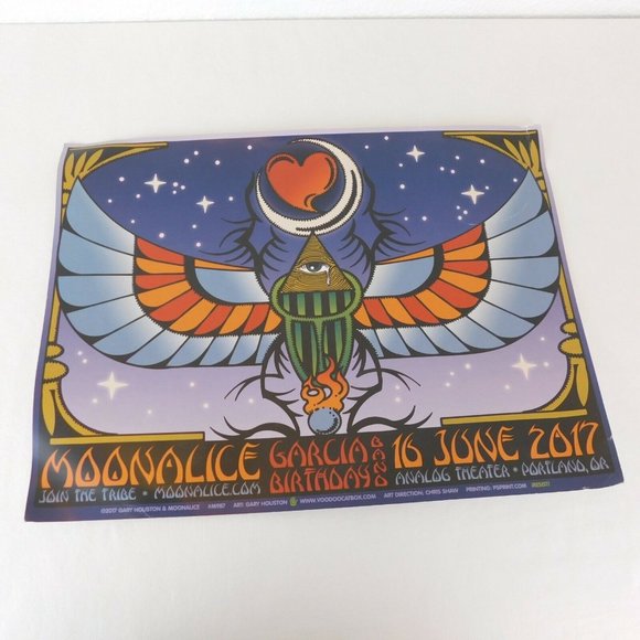 Garcia Birthday Band Lot of 3 Original Concert Posters Flyer Moonalice Oregon - Picture 9 of 11